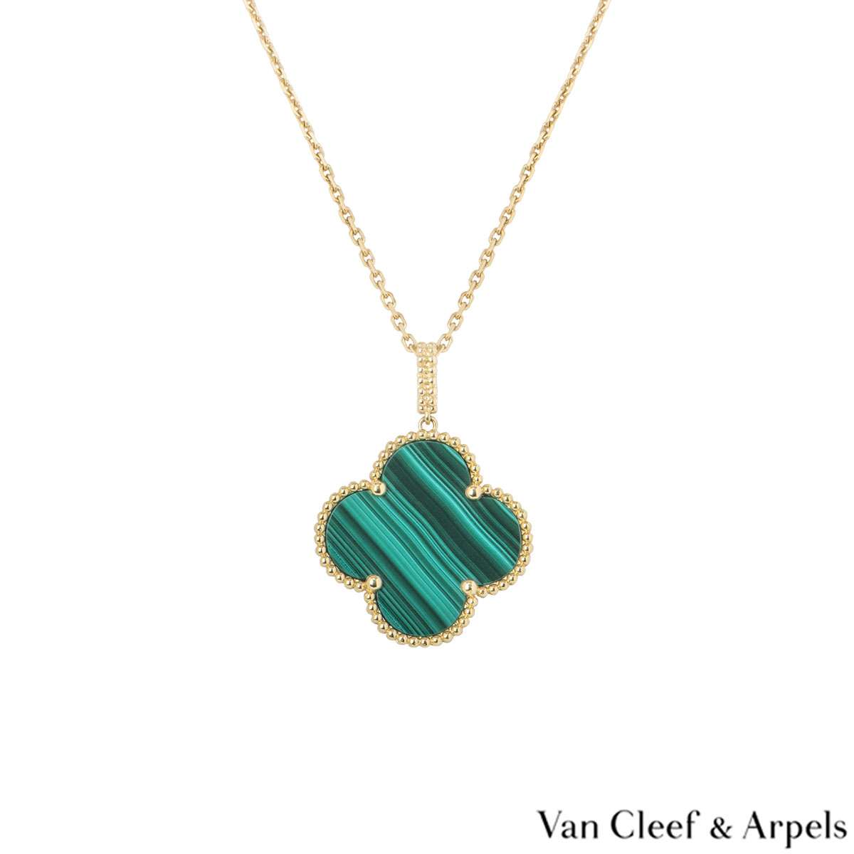 van cleef malachite necklace